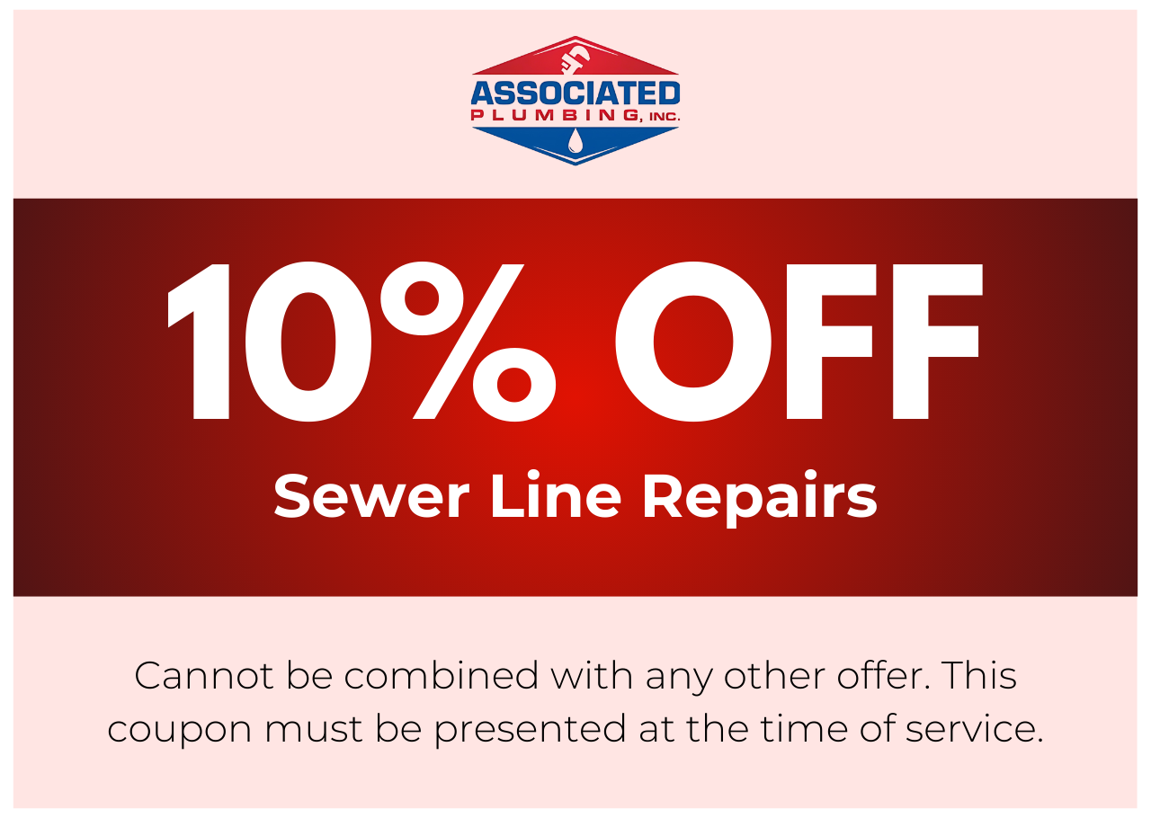 10% OFF Sewer Line Repairs Cannot be combined with any other offer. This coupon must be presented at the time of service.